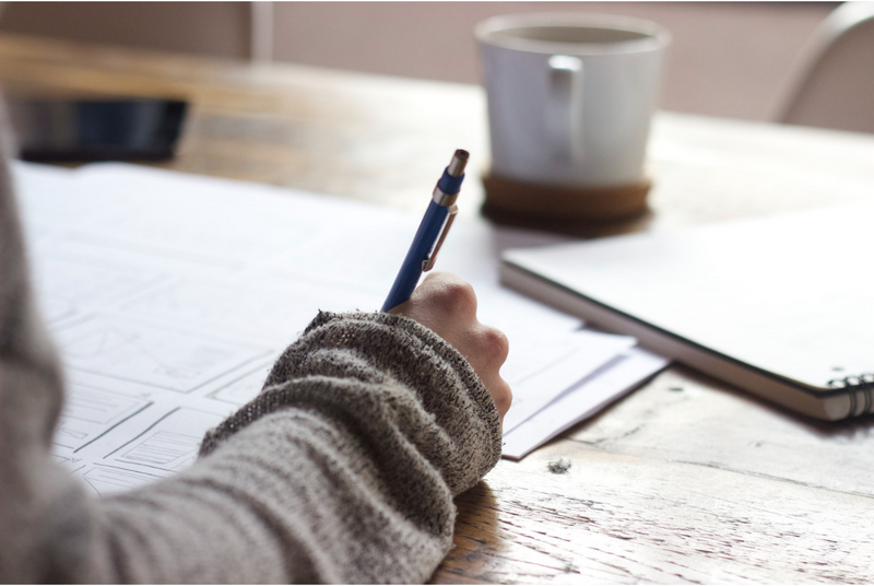 student studying for the Verbal Reasoning section of the GRE