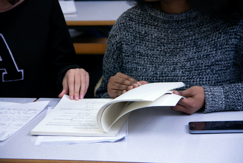 students discuss GRE test